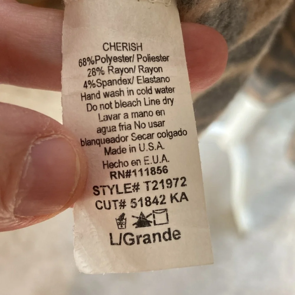 Dress Up animal print poncho! Size large!! - Picture 8 of 10